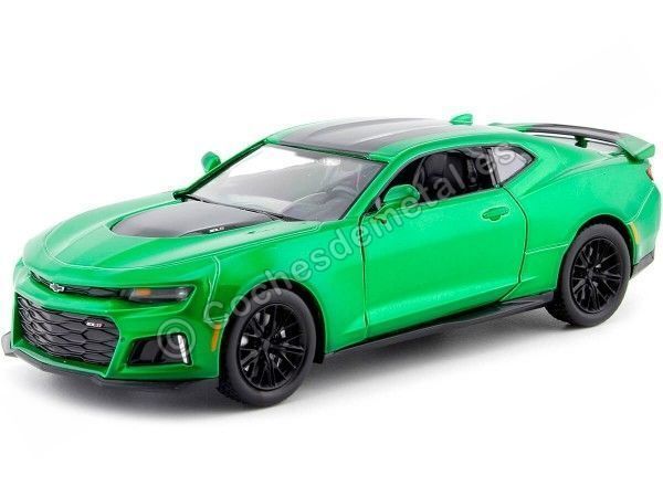 Cochesdemetal.es 2017 Chevrolet Camaro ZL1 Metallic Green 1:24 Motor Max 79351