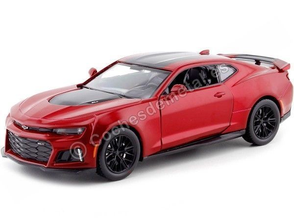 Cochesdemetal.es 2017 Chevrolet Camaro ZL1 Red/Black 1:24 Motor Max 79351