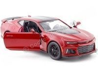 Cochesdemetal.es 2017 Chevrolet Camaro ZL1 Red/Black 1:24 Motor Max 79351