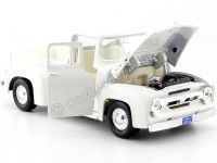 Cochesdemetal.es 1956 Ford F-100 Pickup White 1:24 Motor Max 73235