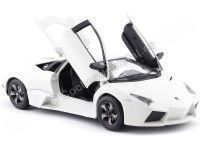 Cochesdemetal.es 2008 Lamborghini Reventon Blanco Mate 1:24 Bburago 21041