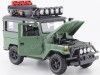 Cochesdemetal.es 1974 Toyota FJ40 Hard Top Off Road Con Portaequipajes Verde 1:24 motor Max 79137