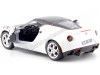 Cochesdemetal.es 2014 Alfa Romeo 4C Satin White/Black 1:24 Motor Max 79513