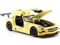 Cochesdemetal.es 2012 Mercedes-Benz SLS AMG GT3 Satin Yellow 1:24 Motor Max 79501