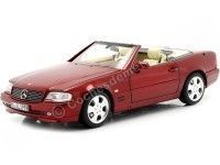 Cochesdemetal.es 1998 Mercedes-Benz 500 SL Convertible (R129) Red Metallic 1:18 Dealer Edition B66040658