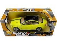 Cochesdemetal.es 2008 BMW M3 Coupe Satin Light Yellow 1:24 Motor Max 79511