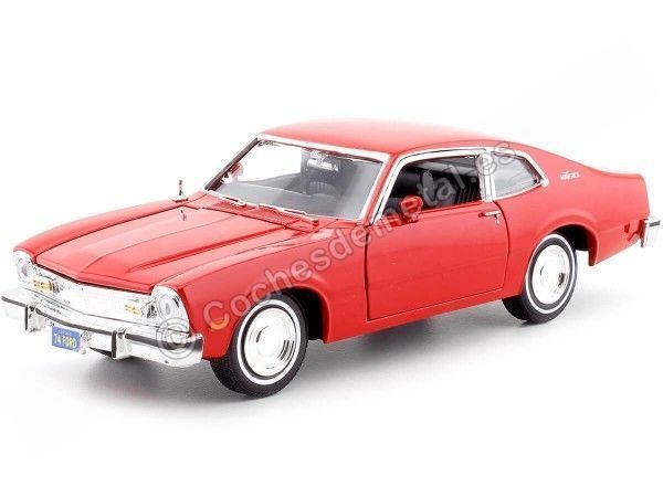 Cochesdemetal.es 1974 Ford Maverick Rojo 1:24 Motor Max 73326