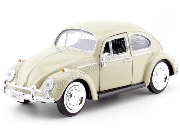 Cochesdemetal.es 1966 Volkswagen Beetle Savannah Beige 1:24 Motor Max 73223