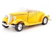 Cochesdemetal.es 1934 Ford Coupe Convertible Yellow 1:24 Motor Max 73218