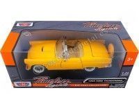 Cochesdemetal.es 1956 Ford Thunderbird Convertible Yellow 1:24 Motor Max 73215