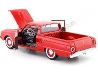 Cochesdemetal.es 1960 Ford Ranchero Pickup Rojo 1:24 Motor Max 79321