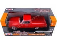 Cochesdemetal.es 1960 Ford Ranchero Pickup Rojo 1:24 Motor Max 79321