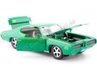 Cochesdemetal.es 1969 Pontiac GTO Judge Verde 1:24 Motor Max 73242