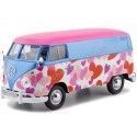 Cochesdemetal.es 1967 Volkswagen Type 2 T1 Delivery Van "LOVE" 1:24 Motor Max 79581