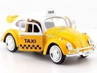 Cochesdemetal.es 1966 Volkswagen Beetle Taxi Yellow 1:24 Motor Max 79577