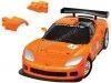 Cochesdemetal.es 2005 Chevrolet Corvette C6R "Puzle 3D de 62 piezas" Naranja 1:32 Happy Well 57150