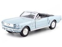 Cochesdemetal.es 1964 Ford Mustang 1/2 Convertible Azul Metalizado 1:24 Motor Max 73212