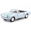 Cochesdemetal.es 1964 Ford Mustang 1/2 Convertible Azul Metalizado 1:24 Motor Max 73212