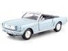 Cochesdemetal.es 1964 Ford Mustang 1/2 Convertible Azul Metalizado 1:24 Motor Max 73212
