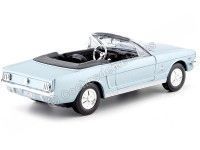 Cochesdemetal.es 1964 Ford Mustang 1/2 Convertible Azul Metalizado 1:24 Motor Max 73212