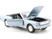 Cochesdemetal.es 1964 Ford Mustang 1/2 Convertible Azul Metalizado 1:24 Motor Max 73212