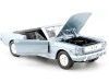 Cochesdemetal.es 1964 Ford Mustang 1/2 Convertible Azul Metalizado 1:24 Motor Max 73212