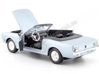 Cochesdemetal.es 1964 Ford Mustang 1/2 Convertible Azul Metalizado 1:24 Motor Max 73212