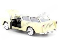 Cochesdemetal.es 1955 Chevy Bel Air Nomad Yellow/Beige 1:24 Motor Max 73248