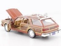 Cochesdemetal.es 1979 Chrysler Lebaron Town & Country Wagon Brown / Woody 1:24 Motor Max 73331
