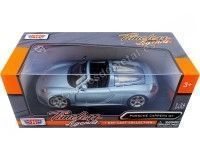 Cochesdemetal.es 2002 Porsche Carrera GT Gris Azulado 1:24 Motor Max 73305