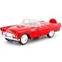 Cochesdemetal.es 1956 Ford Thunderbird Convertible Red 1:24 Motor Max 73215