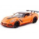 Cochesdemetal.es 2019 Chevrolet Corvette ZR1 Orange/Black 1:24 Motor Max 79356