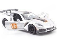 Cochesdemetal.es 2019 Chevrolet Corvette ZR1 GT Racing Metallic Grey 1:24 Motor Max 73785