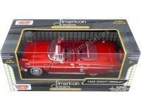 Cochesdemetal.es 1958 Chevrolet Impala Roadster Rojo 1:24 Motor Max 73267
