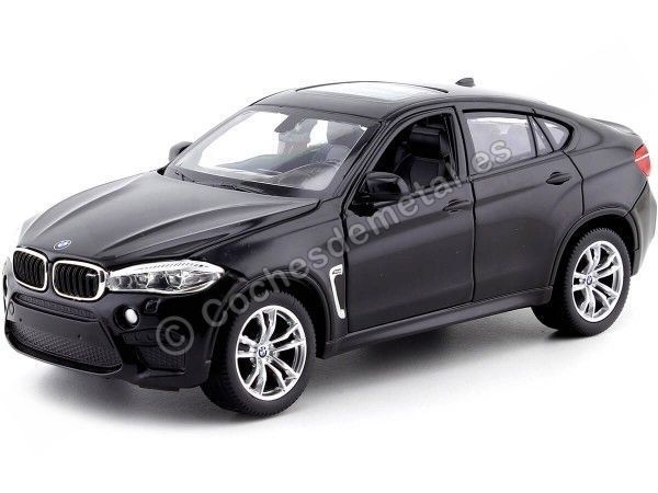 Cochesdemetal.es 2018 BMW X6 M Negro 1:24 Rastar 56600