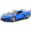 Cochesdemetal.es 2020 Chevrolet Corvette Stingray Coupe High Wing Blue/Black 1:18 Maisto 31455