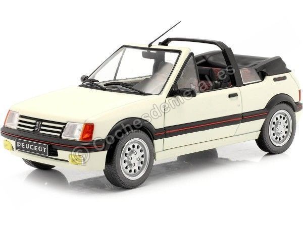 Cochesdemetal.es 1989 Peugeot 205 CTI MK1 Convertible Blanco 1:18 Solido S1806202