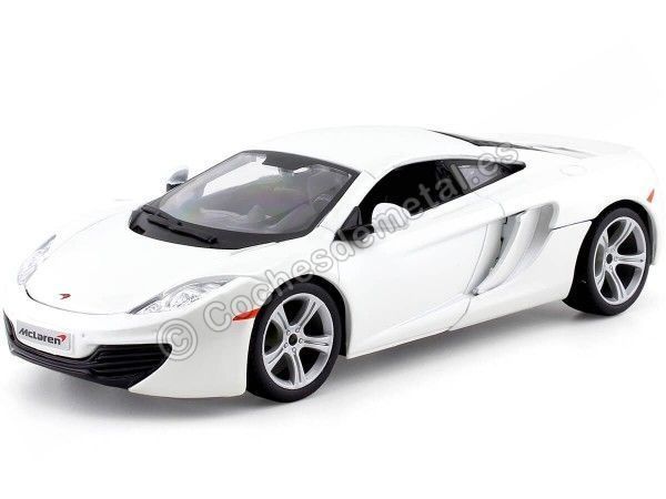 Cochesdemetal.es 2016 McLaren MP4-12C Blanco Perla 1:24 Bburago 21074