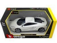 Cochesdemetal.es 2016 McLaren MP4-12C Blanco Perla 1:24 Bburago 21074