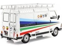 Cochesdemetal.es 1980 Fiat 242 VAN Team Autobianchi/Lancia/Abarth/Fiat Rally Assistance 1:18 Ixo Models 18RMC060XE