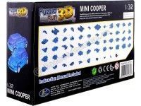 Cochesdemetal.es 2014 Mini Cooper S "Puzle 3D de 64 piezas" Azul Traslucido 1:32 Happy Well 57071