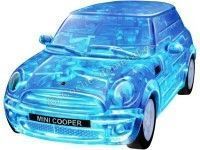 Cochesdemetal.es 2014 Mini Cooper S "Puzle 3D de 64 piezas" Azul Traslucido 1:32 Happy Well 57071