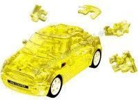 Cochesdemetal.es 2014 Mini Cooper S "Puzle 3D de 64 piezas" Amarillo Traslucido 1:32 Happy Well 57075