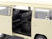 Cochesdemetal.es 1972 Volkswagen VW T2 Beige 1:24 Welly 22472