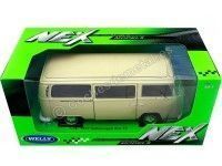 Cochesdemetal.es 1972 Volkswagen VW T2 Beige 1:24 Welly 22472