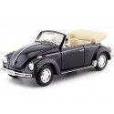 Cochesdemetal.es 1960 Volkswagen VW Beetle Cabrio Black 1:24 Welly 22091