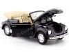 Cochesdemetal.es 1960 Volkswagen VW Beetle Cabrio Black 1:24 Welly 22091