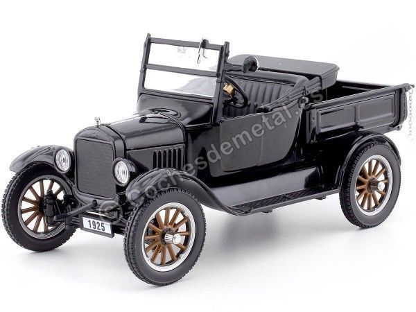 Cochesdemetal.es 1925 Ford Model T Roadster Pick Up (Open) Negro 1:24 Sun Star 1862