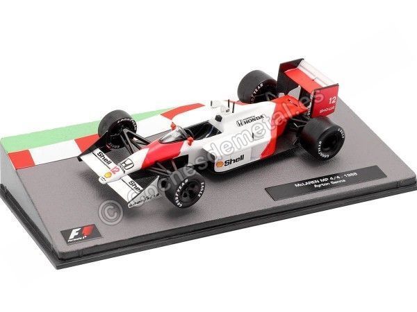 Cochesdemetal.es 1988 McLaren MP4/4 Nº12 Ayrton Senna World Champion 1:43 Editorial Salvat F1 05