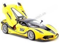 Cochesdemetal.es 2015 Ferrari FXX-K Amarillo/Negro 1:24 Bburago 18-26301